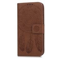 iPhone 7 Case (4.7 inch) - Wallet Folio Flip Embossed Campanula PU Leather Case with Stand Card Slots Slim Fit... N13