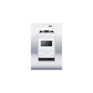 Summit WNM1307KW 20" White Gas Open Burner Range N3