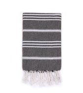 Turkish-T Basic Hand Towel - Black N4