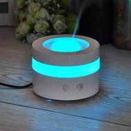 Topc USB Ultrasonic Cool Mist Aroma Humidifier 100ml Essential Oil Diffuser with Color Changing LED Lights