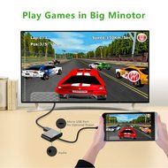 Ugreen Active Micro HDMI to HDMI VGA Video Converter Adapter with 3.5mm Audio Jack and Micro-USB Power for Ultrabooks... N11