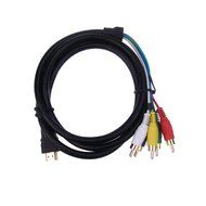 Gloriest HDMI to 5 RCA AV Audio Video Component Cable Wire 1.5m 5Ft M/M Gold，RGB Component video and most LCD...