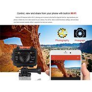 SOOCOO Sports Camera 1080P HD 170 Degrees Wide Angle 60M Waterproof Outdoor Sports Video Diving Action DV N7