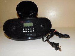 Insignia - CD Boombox with AM/FM Tuner - Black