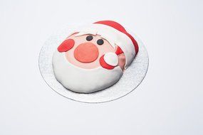 Kitchen Craft Carbon Steel Non-Stick Santa Baking Pan, Red N2