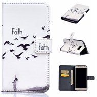 UNEXTATI Galaxy S7 Edge Case, Premium Wallet Case with Black Cover, Card Slot, Kickstand Function, Magnetic Closure... N24