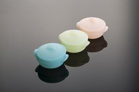 LIFE VIP Silicone Snack Food Feeding Bowls / Toddler Dishes(size:130*106*75mm) (Green) N2