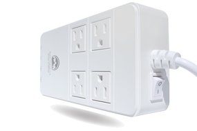 All Power Chargers Travel Charging Station - 4 International Travel Adapters - Surge Protector - Power strip with...