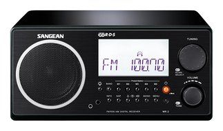 Sangean All in One AM/FM Alarm Clock Radio with Large Easy to Read Backlit LCD Display (Black) N7