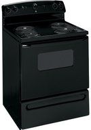 GE JBS07MBB Quick Clean 30" Black Electric Coil Range