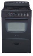 Avanti ER24P1BG 24" Freestanding Electric Range with Deluxe See-Thru Glass Oven Door in Black