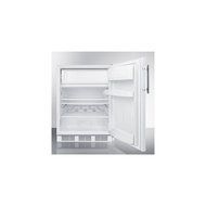 SUMMIT Built-In Undercounter Refrigerator-Freezer - White -CT661BI CT6 N2