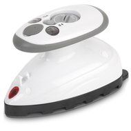 Small Mini Iron - Dual Voltage Compact Design, Great for Travel - Non-Stick Ceramic Soleplate - Dry or Steam Ironing...