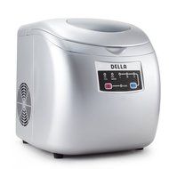 Della Portable Ice Maker Easy-Touch Buttons 26lb Per Day Countertop Machine 3 Selectable Cube Sizes -Silver N5