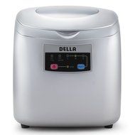Della Portable Ice Maker Easy-Touch Buttons 26lb Per Day Countertop Machine 3 Selectable Cube Sizes -Silver N6
