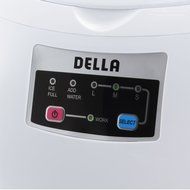 Della Portable Ice Maker Easy-Touch Buttons 26lb Per Day Countertop Machine 3 Selectable Cube Sizes -Silver N8
