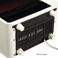 PuraFlame Octavia White 12 inch Portable electric Heater, Eco freindly, 1500W N3