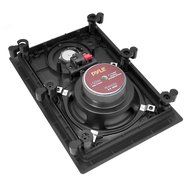 PyleHome PDIW65BK In-Wall / In-Ceiling 6.5-Inch Stereo Speakers, 2-Way, Flush Mount, Black (Pair) N4