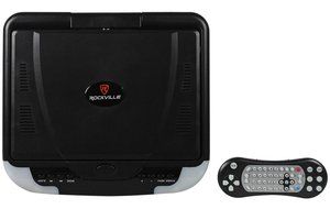 Rockville RVM18FD-BK 18&quot; TFT Black Flip Down Car Monitor w/ USB/SD/Video Games N6