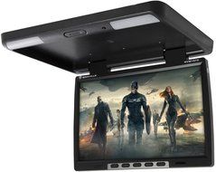 Rockville RVM18FD-BK 18&quot; TFT Black Flip Down Car Monitor w/ USB/SD/Video Games N12