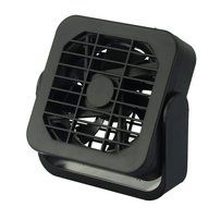 Welltop 3.9-inch Mini USB Fan 360 Degree Rotation Magnet Hanging Fan USB Powered Desktop Fan Table Fans (Black)