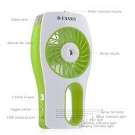 D-FantiX Handheld Fan Battery Operated Portable Water Misting Fans Water Spray Fan with Cooling Mist Humidifier... N9