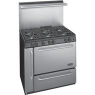 Premier P36S138BP PRO 36" Stainless Steel Gas Open Burner Range