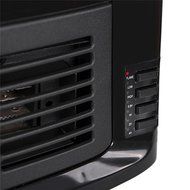 Ainfox 1500w Mini Size Free Standing Houseuse Portable Fireplace Heating Firebox Home Black