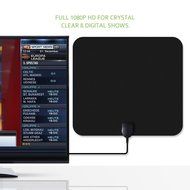 TV antenna,YaphteS Amplified Indoor Digital HDTV Antenna 50 Mile Range with Power Supply and 13 ft Coax Cable
