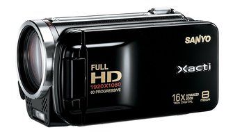 Sanyo VPC-FH1 HD 1080p Flash Memory Camcorder w/ 16x advance zoom (Black) (Discontinued by Manufacturer)