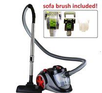 Ovente ST2010 Featherlite Cyclonic Bagless Canister Vacuum with Hepa Filter and Sofa Brush - Corded