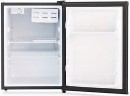 Daewoo - 2.4 Cu. Ft. Compact Energy Star Refrigerator w. Chiller - Spotless Steel