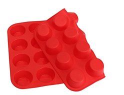 Silicone Mini Muffin Pans, Cupcakes Pan Shape, Non-Stick 24 cup N7