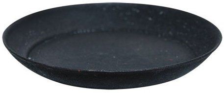 Pie Pan Candle Plate Shallow Black Metal Dish Country Primitive D&eacute;cor