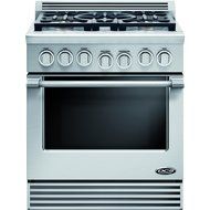 DCS RDV305N Professional 30" Stainless Steel Dual Fuel Slide-In Sealed Burner Range - Convection