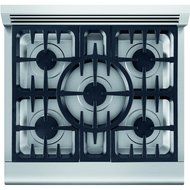 DCS RDV305N Professional 30" Stainless Steel Dual Fuel Slide-In Sealed Burner Range - Convection N2
