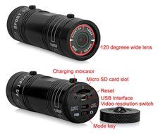 Hotkey Full HD 1080P DV Mini Waterproof Sports Camera 120 Degree Wide Angle with 3 Kinds of Mounts for Bike/Motorcycle... N7