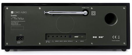 Como Audio Duetto Wireless Music System, Walnut/Black N12