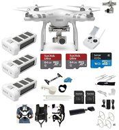 DJI Phantom 3 Advanced Quadcopter Drone with 2.7K HD Video EVERYTHING YOU NEED Kit + 3 Total DJI Batteries + Snap... N2