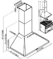 36"x20 Pro Stainless Steel Baffle Filter Wall Mounted Range Hood Vent Hood
