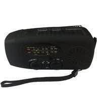 EpochAir Emergency Solar Hand Crank Self Powered AM/FM/NOAA Weather Radio, LED Flashlight, Smart Phone Charger... N7