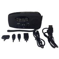 EpochAir Emergency Solar Hand Crank Self Powered AM/FM/NOAA Weather Radio, LED Flashlight, Smart Phone Charger... N8