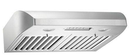 KOBE Range Hoods CHX2224SQB-1 Contemporary Brillia 24" Under Cabinet Range Hood, 3-Speed, 680 CFM, LED Lights,... N8