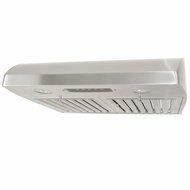 KOBE Range Hoods CHX2224SQB-1 Contemporary Brillia 24" Under Cabinet Range Hood, 3-Speed, 680 CFM, LED Lights,... N9