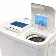 GHP Semi-Automatic Wash &amp; Spin White Twin Tub Laundry Washing Machine w Spinner N4