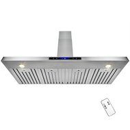 AKDY&reg; 48" Wall Mount Stainless Steel Touch Screen Control Baffle Filters Kitchen Vent Range Hood N2