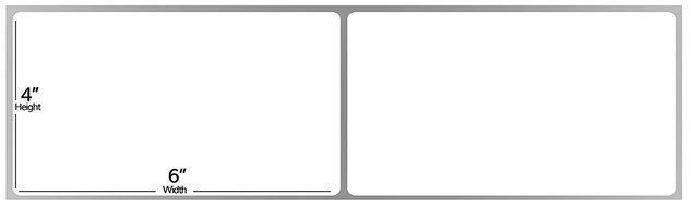 4 x 6 Fanfold Zebra Compatible Direct Thermal Labels (4 Cartons) for Zebra Printer GC420d GC420t GK420d GK420t... N3
