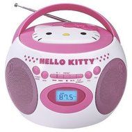 Hello Kitty Portable Bluetooth Cd Boombox with AM/FM Stereo Radio