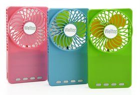 Welltop&reg; Mini Mirror Fan Handheld Pocket Fan Electric Personal Fans 3 Speeds Portable Mini USB 18650 Rechargeable... N6