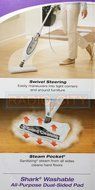 Shark Steam Pocket Mop For All Hard Floors Sanitizing Mop 3801 N2